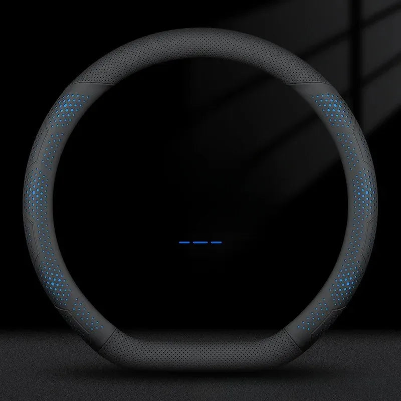 O/D Type Nappa Leather Car Steering Wheel Cover Universal Steering Wheel Cover Steering Wheel Accessories Anti Slip Handle Cover