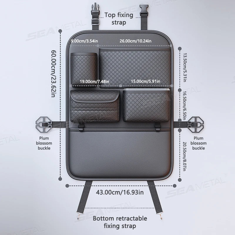 Organizador Premium para Respaldo de Auto