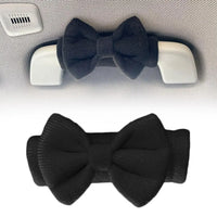 Cute Bowknot Car Roof Handle Cover Auto Interior Handrail Protector Decor Cover Universal Vehicle Accessories