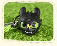 Potdemiel  Cartoon Dragon Glow Pendant Toothless Plush Glowing Keychain Pendant Cartoon Ornament Backpack Charm Gift For Fans