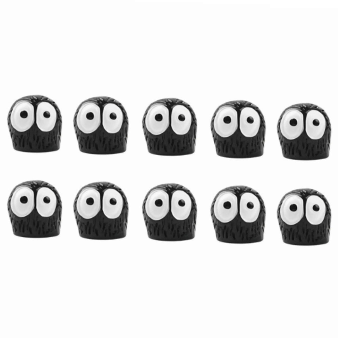 5/10/20PCS Cute Black Elf Car Interior Decoration Funny Auto Center Console Rearview Mirror Ornaments For Car Accessories