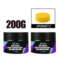 Car Plastic Restorer Back To Black Gloss Auto Interior Leather & Panel Renewal Wax Coating Agent Auto Polish And Repair Coating