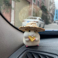 Hamster Car Accessories New Console Cute Doll Car Interior Pendant Car Decoration  Cool Car Decoration