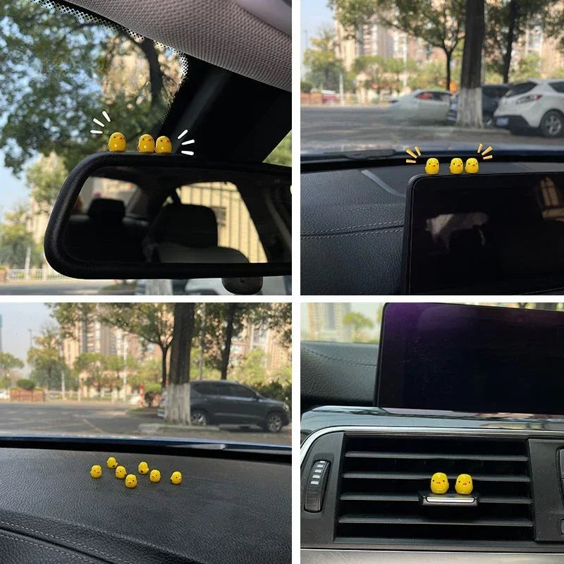 5/10/20PCS Cute Black Elf Car Interior Decoration Funny Auto Center Console Rearview Mirror Ornaments For Car Accessories