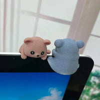 Cute Screen Ornaments Monitors Easy-Lying Animal Ornaments Car Navigator Screen Ornaments Computer TV Monitors Animal Ornaments