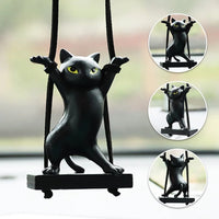 Car Pendant Creative Cute Swing Branch Cat Rearview Mirror Pendant Car Interior Hanging Decoration Auto Interior Accessories