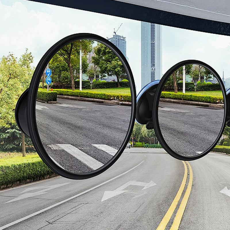Espejo Auxiliar 360° para Auto – Visión Interior y Punto Ciego