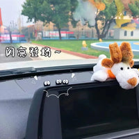 5/10/20PCS Cute Black Elf Car Interior Decoration Funny Auto Center Console Rearview Mirror Ornaments For Car Accessories