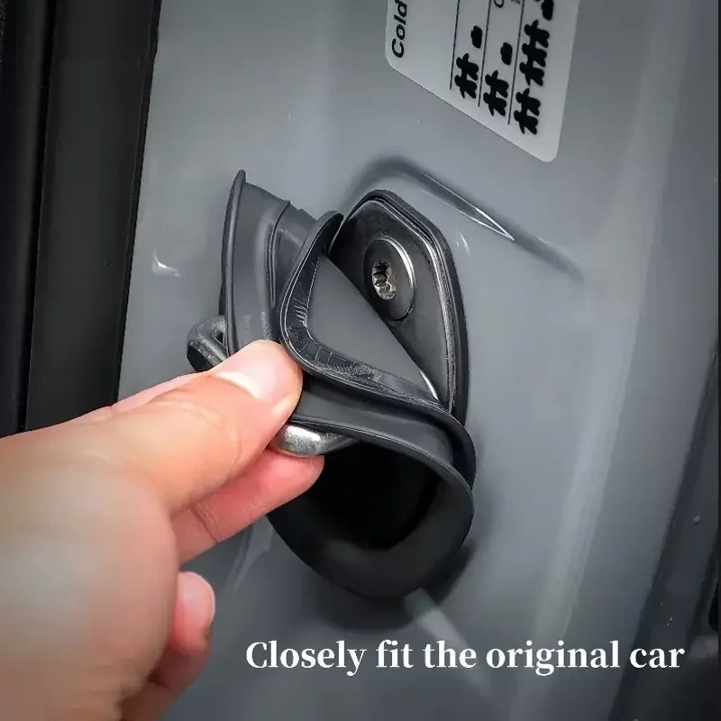 4PCS General Motors Door Lock Rubber Sleeve Protective Pad Door Shock Absorption Buffer Anti-collision Paste