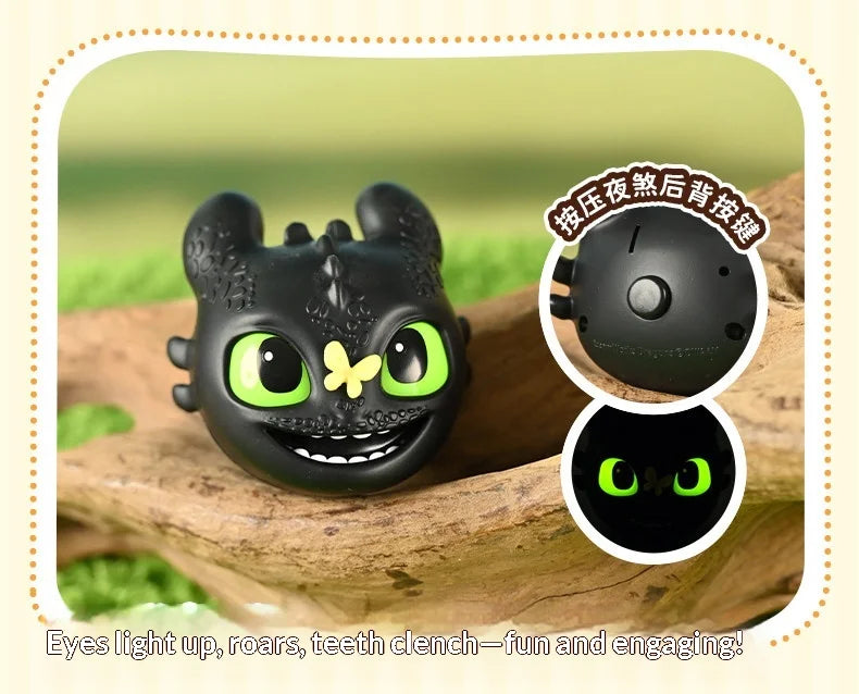 Potdemiel  Cartoon Dragon Glow Pendant Toothless Plush Glowing Keychain Pendant Cartoon Ornament Backpack Charm Gift For Fans
