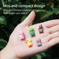 6/1pcs Cute Animal Ornament Car Center Console Display Screen Ornament Car Rearview Mirror Bike Little Turtle Cute Pendant Doll