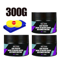 Car Plastic Restorer Back To Black Gloss Auto Interior Leather & Panel Renewal Wax Coating Agent Auto Polish And Repair Coating