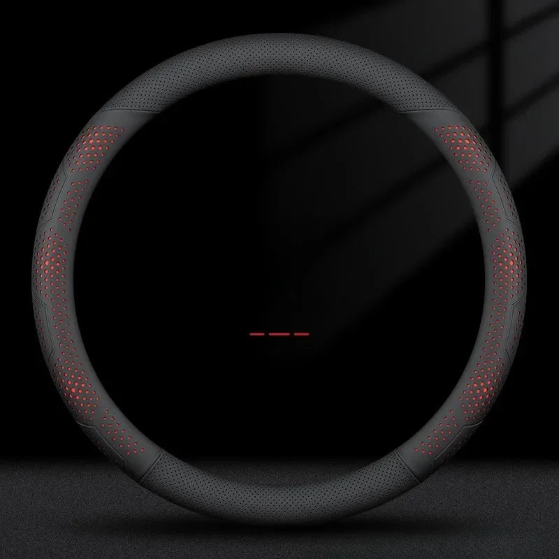 O/D Type Nappa Leather Car Steering Wheel Cover Universal Steering Wheel Cover Steering Wheel Accessories Anti Slip Handle Cover