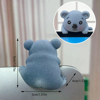 Cute Screen Ornaments Monitors Easy-Lying Animal Ornaments Car Navigator Screen Ornaments Computer TV Monitors Animal Ornaments