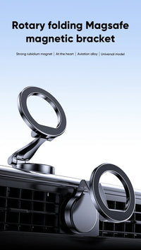 Strong Magnetic Cell Phone Holder Car 360° Swivel Adjustable Back Sticker Holder Magsafe for IPhone 15 Samsung Xiaomi Universal