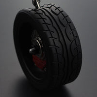 Car Mirror Rearview Pendant Auto Interior Decor Pendants Aluminum Wheel With Shock Absorber Ornament Hanging Accessories