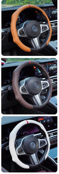 2026 NEW NAPPA Car Steering Wheel Cover Booster Cover For Ford Mustang S197 S650 Diameter 38cm Breathable Non-slip Accessories