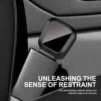2PCS Car Seat Belt Clip Extender Safety Buckle for Tesla Porsche Thick Insert Socket Lock Buckle Plug - Automotive Safety