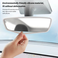 Anti Slip Rearview Mirror Protector Trim Silicone Frame Protection Strip for Tesla Model 3 Y Car Interior Decor Accessories