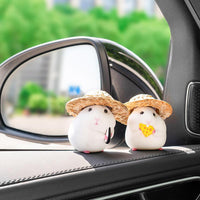 Hamster Car Accessories New Console Cute Doll Car Interior Pendant Car Decoration  Cool Car Decoration