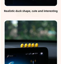 5Pcs Cute Mini Ducks Car Interior Decoration Auto Rearview Mirror Dashboard Ornaments For Woman Man Gift Car Accessories