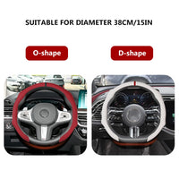 2026 NEW NAPPA Car Steering Wheel Cover Booster Cover For Ford Mustang S197 S650 Diameter 38cm Breathable Non-slip Accessories