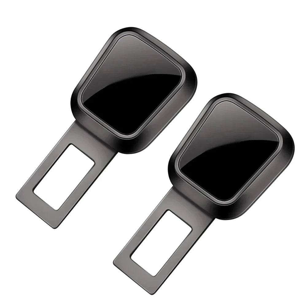 2PCS Car Seat Belt Clip Extender Safety Buckle for Tesla Porsche Thick Insert Socket Lock Buckle Plug - Automotive Safety