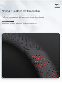 O/D Type Nappa Leather Car Steering Wheel Cover Universal Steering Wheel Cover Steering Wheel Accessories Anti Slip Handle Cover