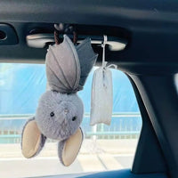 Kartoon 22cm Bat Cartoon Funny Design Bat Plushies Soft Stuffed Grey Bat Stuffed Animal Car Decoration