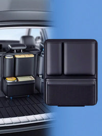 Car Rear Seat Back Hanging Storage Bag Multi-Compartment Auto Organizer Waterproof Universal for SUV Sedan