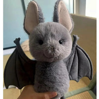 Kartoon 22cm Bat Cartoon Funny Design Bat Plushies Soft Stuffed Grey Bat Stuffed Animal Car Decoration