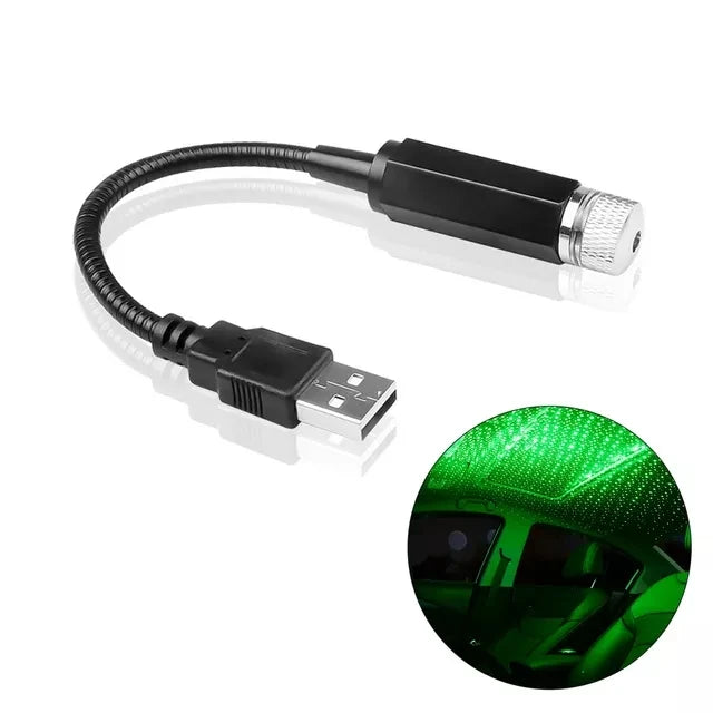 Proyector LED Cielo Estrellado para Auto – Efecto Galaxia USB