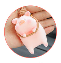 Cute Lucky Pig Car Accessorie Swing Tigger Car Pendant Panda Auto Rearview Mirror Pendants Birthday Gift Decoraction Ornament