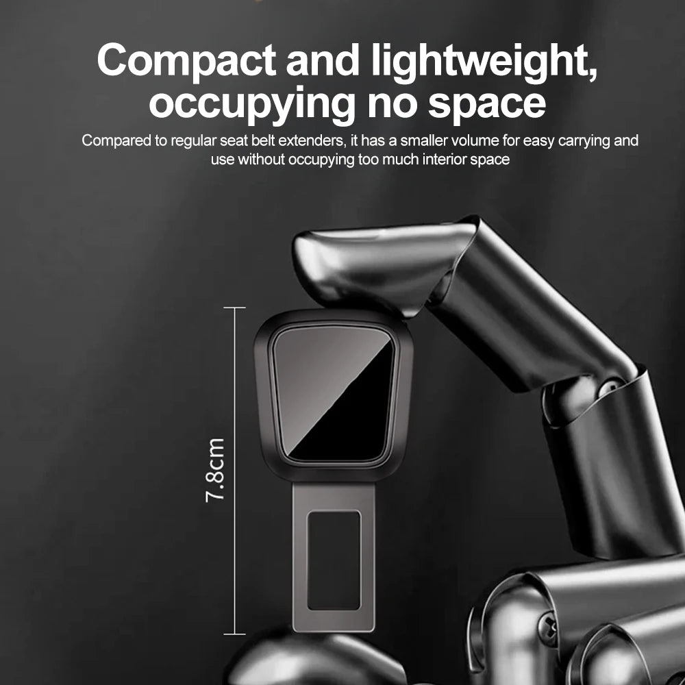 2PCS Car Seat Belt Clip Extender Safety Buckle for Tesla Porsche Thick Insert Socket Lock Buckle Plug - Automotive Safety