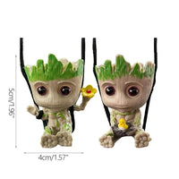 Car Rearview Mirror Decoration Pendant Miniature Model Groot Ornament Cartoon Swing Tree Man Figurine Home Decor Kids Gifts