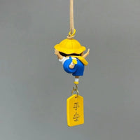 Cartoon Cute Crayon Shin Chan Car Pendant Rear View Mirror Creative Safe Car Interior Decoration Anime Figure Toys Fans Gifts