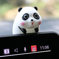 Car Interior Decoration Creative Anime Panda Pendant Ornament Swinging Doll Auto Rearview Mirror Pendant Car Accessories Gift