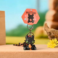 Potdemiel  Cartoon Dragon Glow Pendant Toothless Plush Glowing Keychain Pendant Cartoon Ornament Backpack Charm Gift For Fans