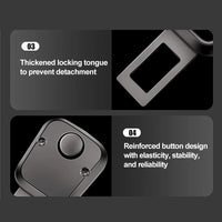 2PCS Car Seat Belt Clip Extender Safety Buckle for Tesla Porsche Thick Insert Socket Lock Buckle Plug - Automotive Safety