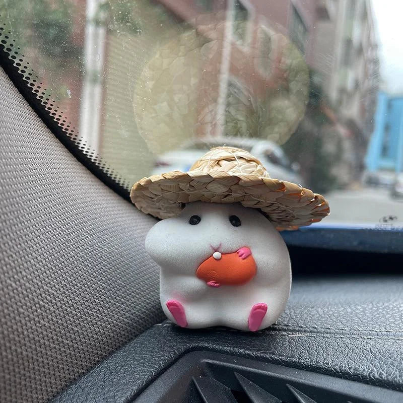 Hamster Car Accessories New Console Cute Doll Car Interior Pendant Car Decoration  Cool Car Decoration