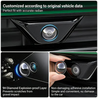 2/4pcs Car Camera Lens Protective Cover 360 Panoramic Reversing Camera Lens Guards HD Scratch Resistant Modification Accessory