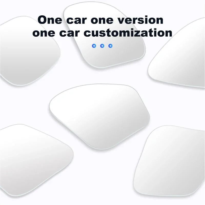 SEAMETAL 2pcs Car Rearview Mirrors 360 Degree Adjustable Blind Spot Mirror HD Frameless Wide-angle Rearview Auxiliary Mirrors