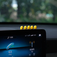 5Pcs Cute Mini Ducks Car Interior Decoration Auto Rearview Mirror Dashboard Ornaments For Woman Man Gift Car Accessories