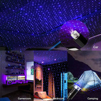 Proyector LED Cielo Estrellado para Auto – Efecto Galaxia USB