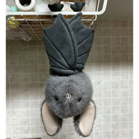 Kartoon 22cm Bat Cartoon Funny Design Bat Plushies Soft Stuffed Grey Bat Stuffed Animal Car Decoration