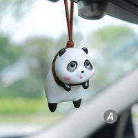 Car Interior Decoration Creative Anime Panda Pendant Ornament Swinging Doll Auto Rearview Mirror Pendant Car Accessories Gift