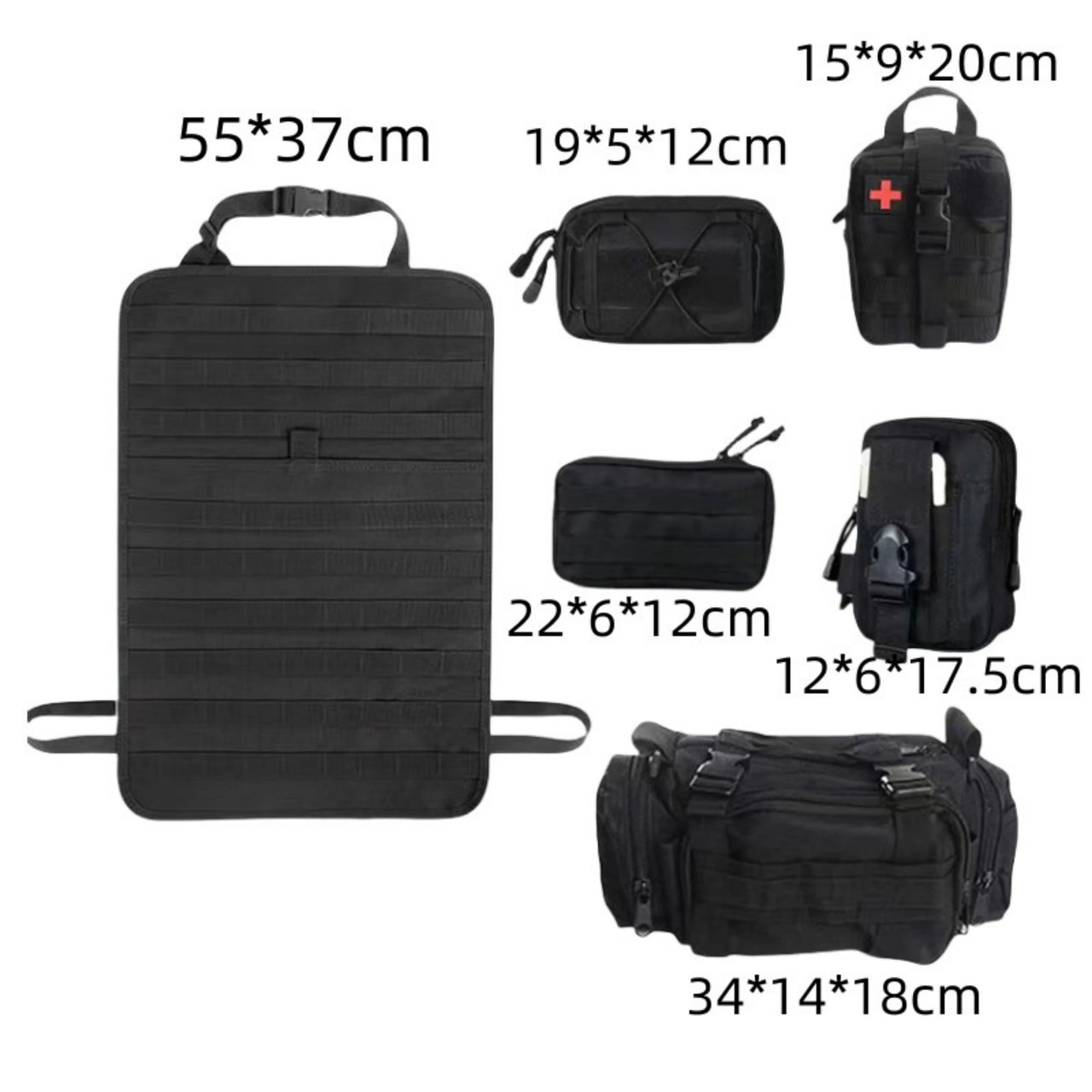 Car Backseat Hanging Bag, Tactical Accessory Organizer, Self-Driving Hunting Outdoor Storage Bag Classified Storage Bag