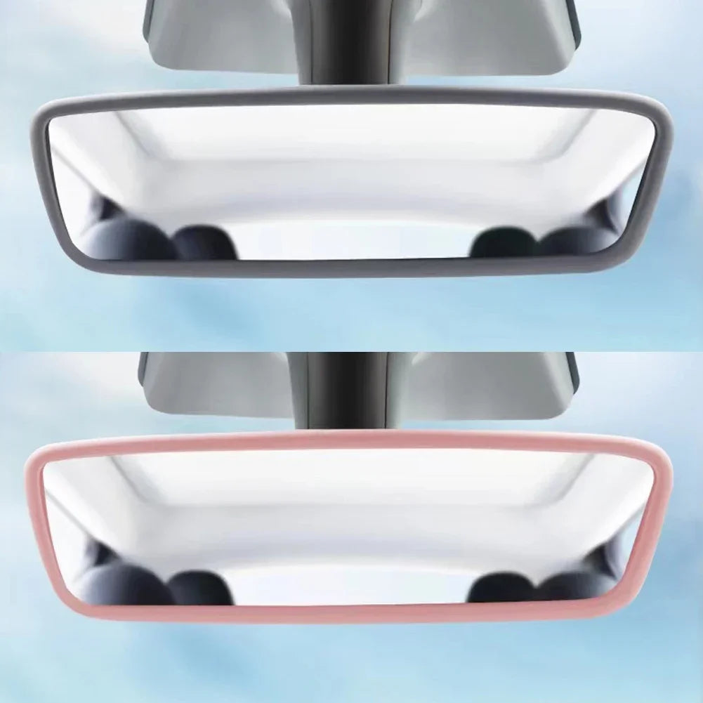 Anti Slip Rearview Mirror Protector Trim Silicone Frame Protection Strip for Tesla Model 3 Y Car Interior Decor Accessories