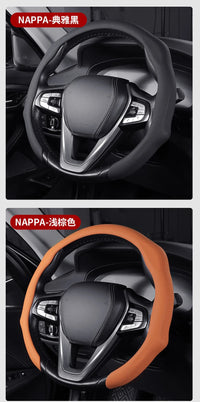 2026 NEW NAPPA Car Steering Wheel Cover Booster Cover For Ford Mustang S197 S650 Diameter 38cm Breathable Non-slip Accessories