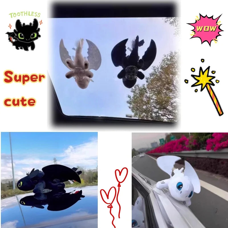 Dragon tamer anime peripheral toothless doll cute skylight pendant motorcycle helmet decoration flying dragon